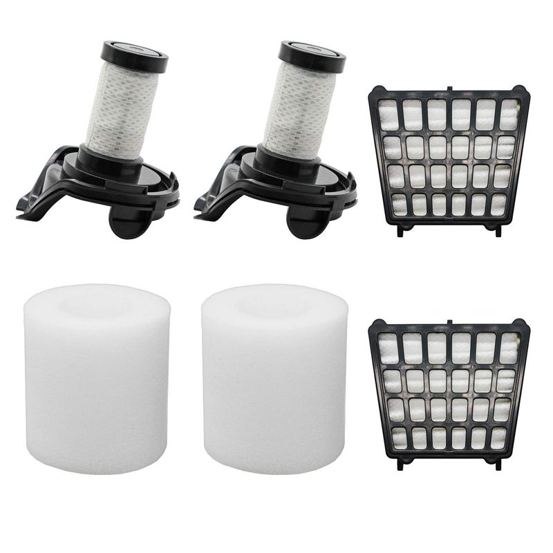 Lemige Replacement filters for Shark Flex DuoClean Corded Ultra-Light Vacuum HV390, HV391, HV392, 2 HEPA Filters + 2 Foam Filters+ 2 Pre-Motor Filters - Image 1